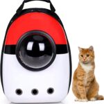 Pet Travel Carrier, Cat Dog Dome Space Capsule Bubble Backpack, Portable Waterproof Breathable Knapsack for Hiking, Traveling