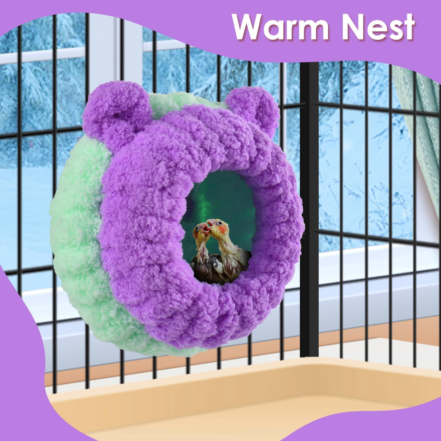 71Jg9NA3aL._AC_SL1500_.jpg Mini cone-shaped nest bed - Image 1