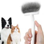 Undercoat rake and deshedding brush suitable for dogs, cats, kittens, rabbits, and horses with long or short hair.